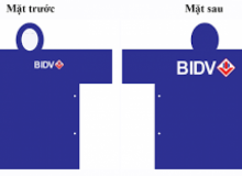 Áo mưa Quảng Cáo- Cánh dơi nhựa PVC-BIDV